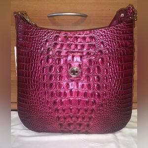 NWT Brahmin Pomegranate Leia crossbody berry pink